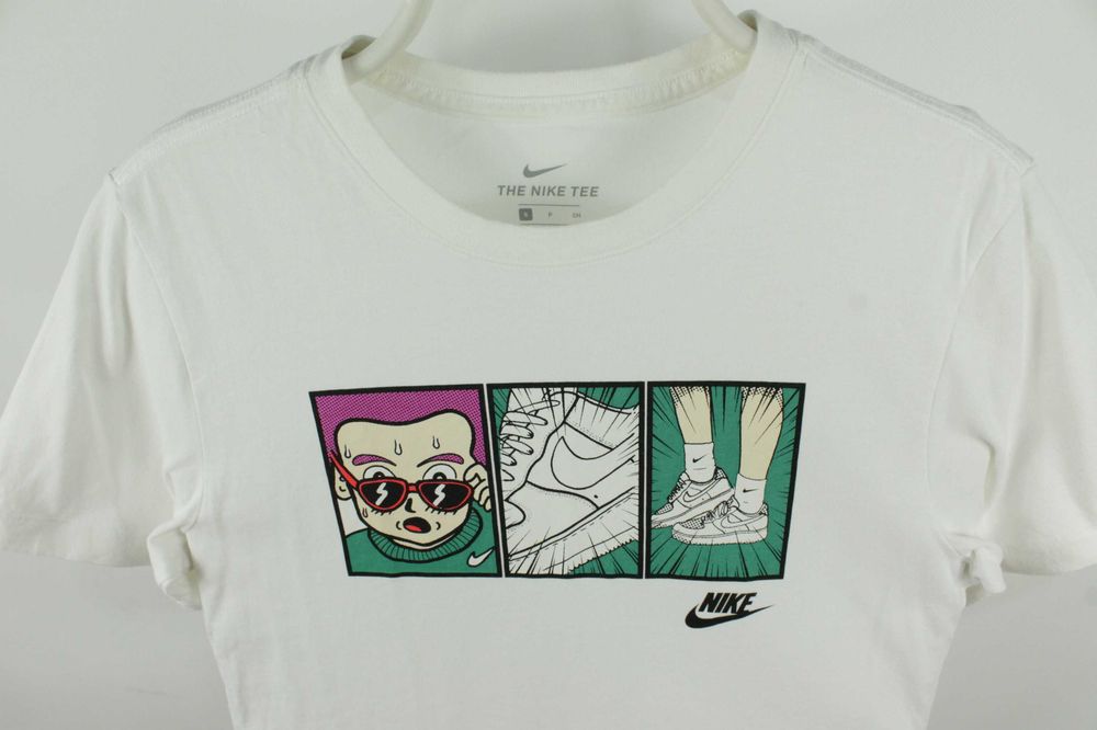 Якісна базова футболка Nike Sportswear AF1 Anime Printing White T-Shirt Розмір S