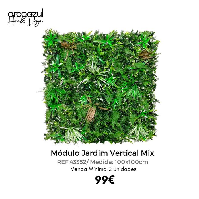 Moldulo Jardim Vertical 100x100cm - 2 Modelos By Arcoazul