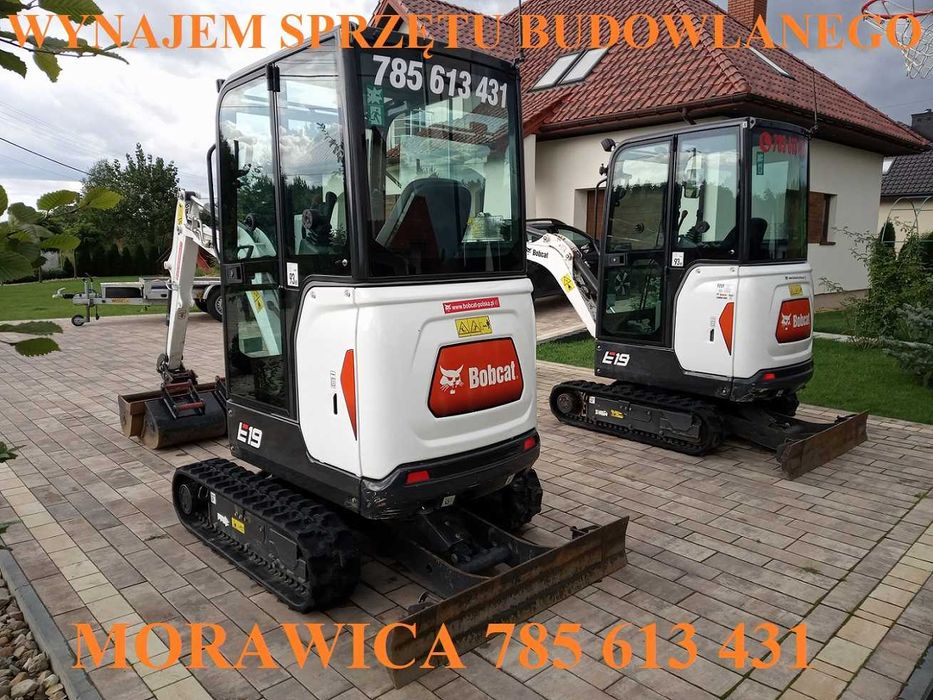 Wynajem Wypożyczalnia Mini Koparka Minikoparka Ładowarka BEZ KAUCJI