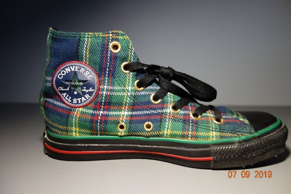 Converse all star scozzesi sales