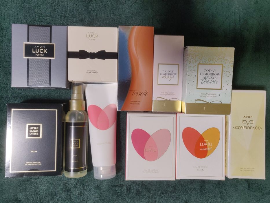 avon attraction,FullSpeed,BlackSuede,Incandessence, Treselle,LBD,Luck