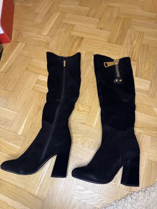 Чоботи замшеві натуральні Італія весна осінь