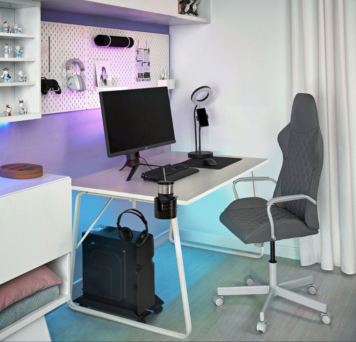 Secretária branca ikea - HUVUDSPELARE