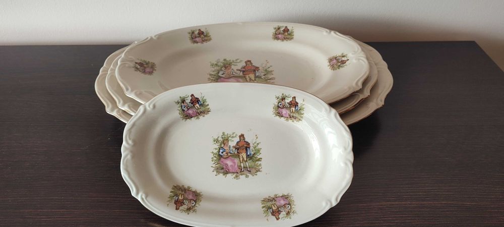 półmiski porcelana komplet 4 szt