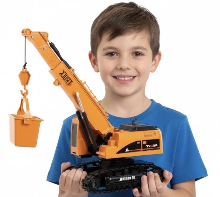 Іграшка підйомний кран на пульті игрушка подйомний кран на пульте