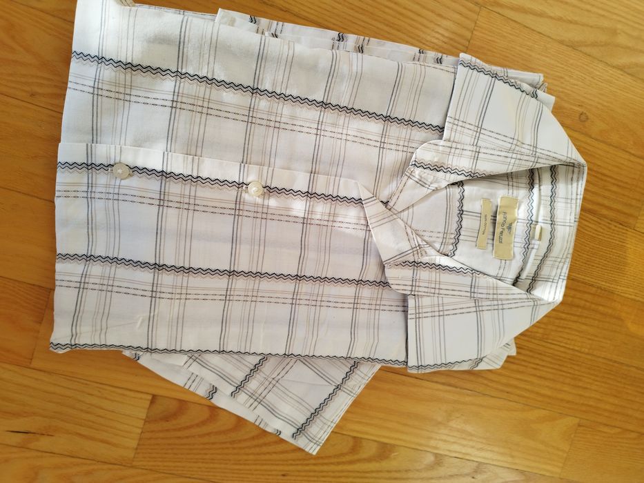 Męska koszula krótki rękaw r.42 krata