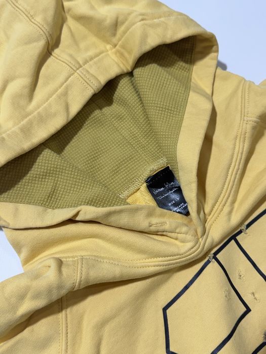 худи Number Nine Yellow Shield Distressed Hoodie