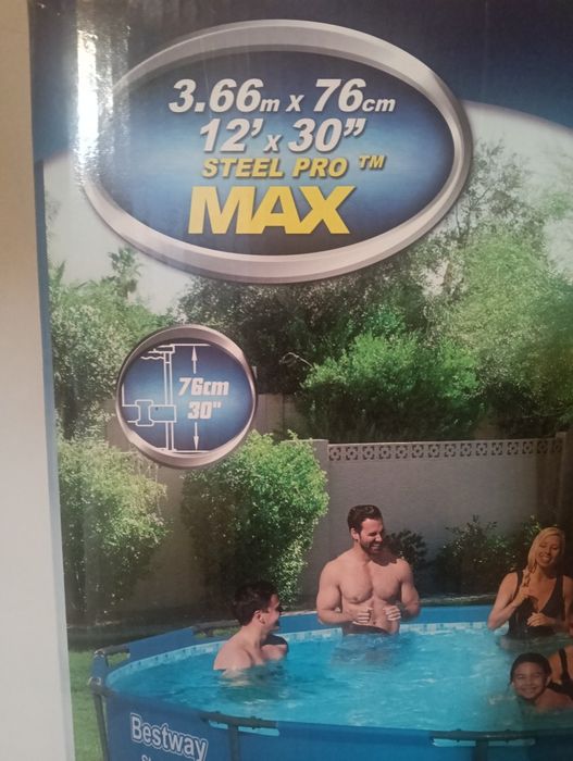 Bestway basen ogrodowy  366cm gratis podkłady niebieskie