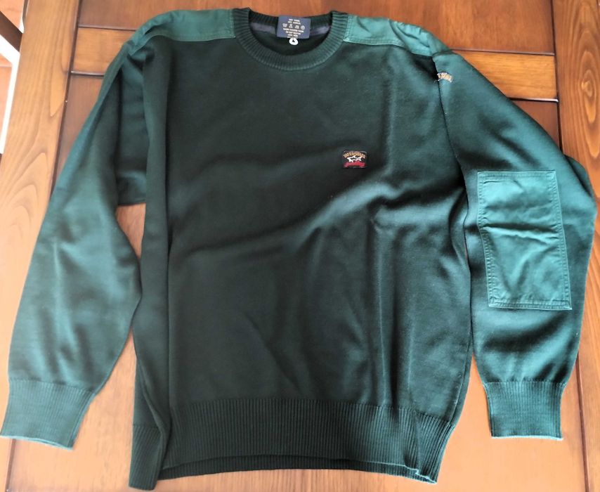 Camisola Malha Paul & Shark Verde Tamanho L
