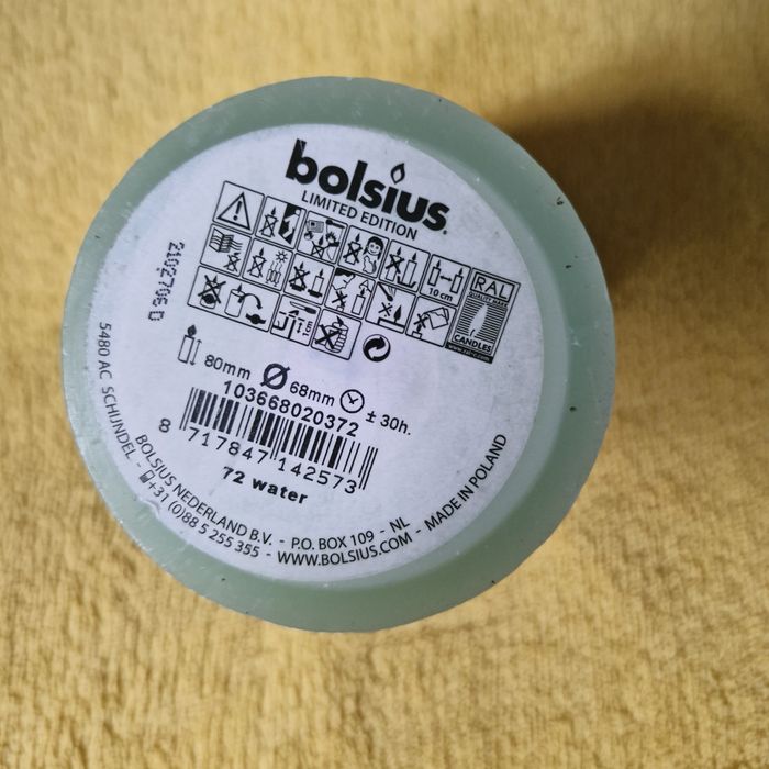 Świeca  Bolsius .