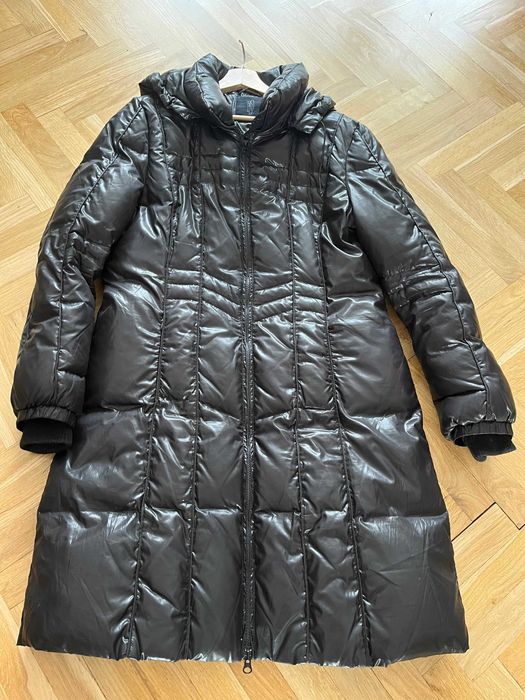 PŁASZCZ DAMSKI PIKOWANY z kapuzą wiosenno, jesienno zimowy