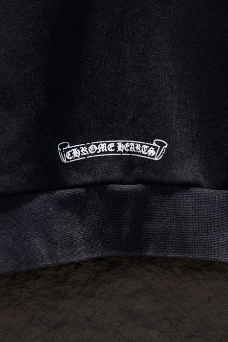 CHROME HEARTS худи мужское унисекс черное оверсайз