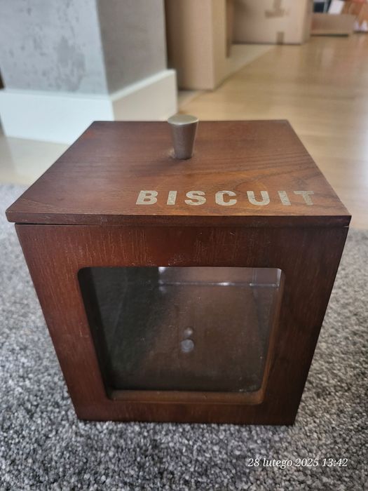 Pojemniki na ciastka drewniane