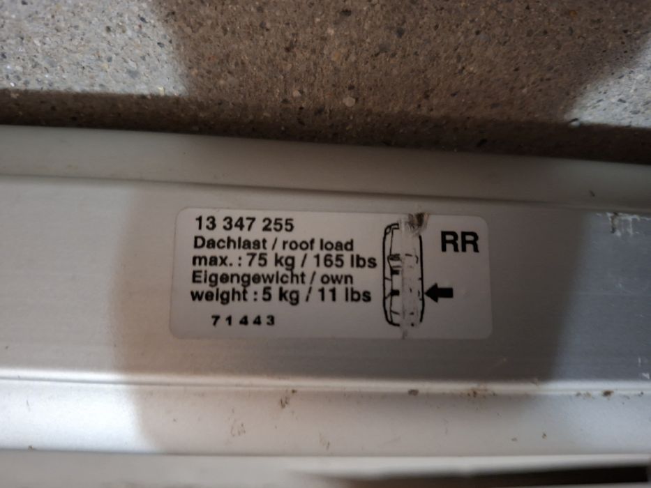 Belki dachowe orginał opel astra j sedan bagażnik dachowy