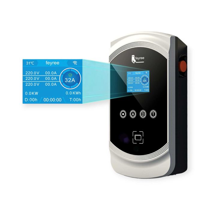 Wallbox Carregador Rápido para Carro Elétrico EV Tipo 2 - 22 kw