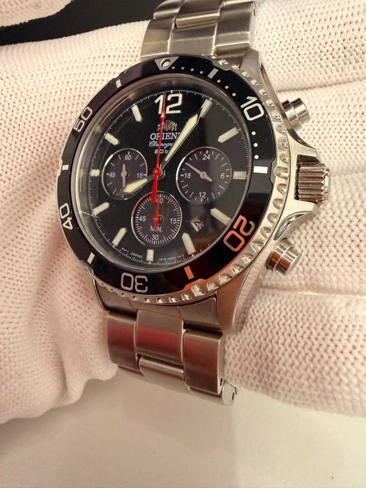 Zegarek Orient Mako Solar Chronograph RA-TX0202B10B | Stan Idealny