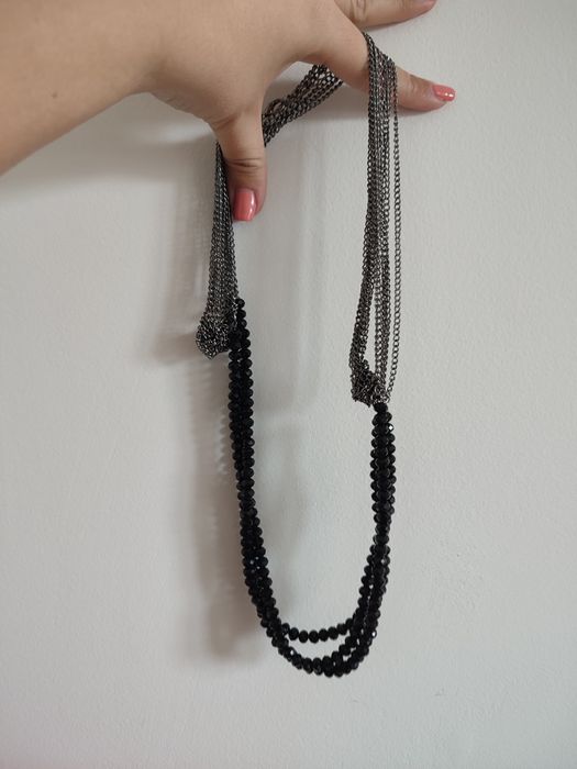 Colar duplo preto
