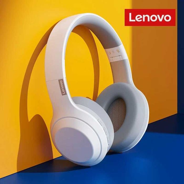 Auscultadores Bluetooth LENOVO TH10 Branco / Bege [Novo - Selado]