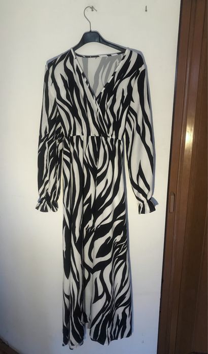 sukienka długa maxi shein vintage boho