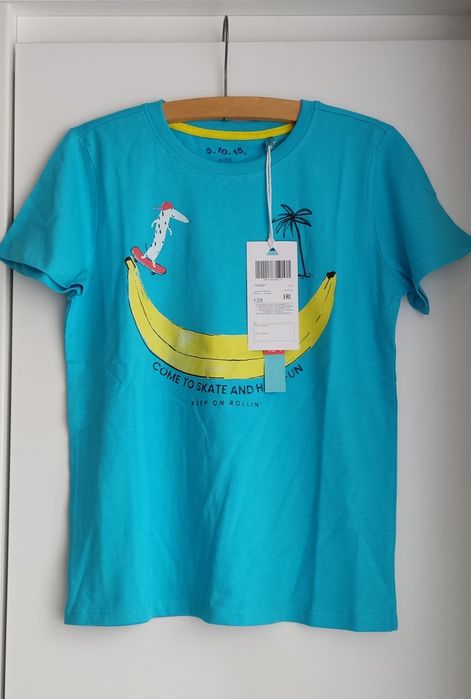 Nowe koszulki i spodenki chłopięce, 128