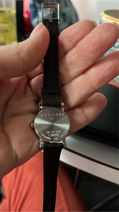 BVLGARI BB23 Feminino – Mostrador Preto – Aço – Excelente Estado
