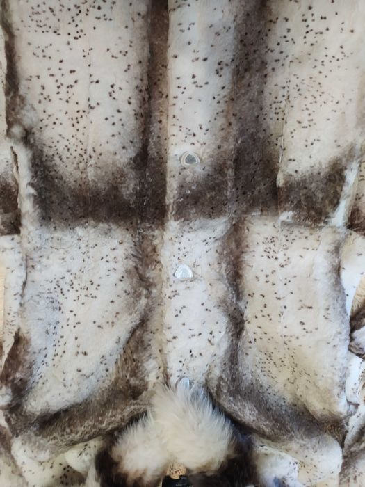 Шуба з  стриженого Кролика з Песцем