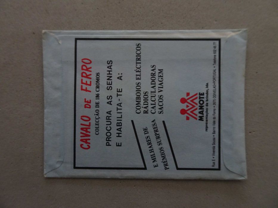 Carteira de cromos fechada - Cavalo de Ferro - Manote