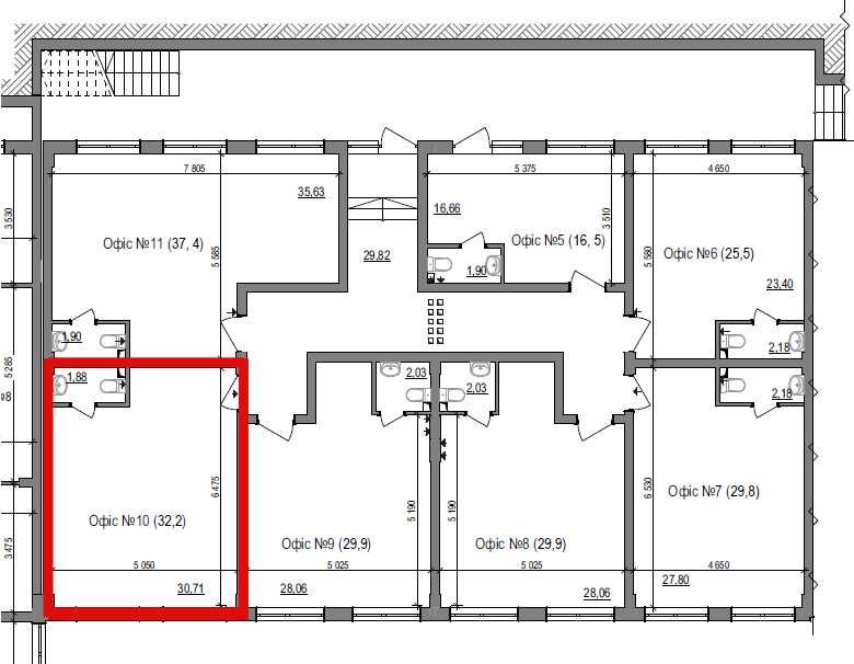 Продаж комерційного приміщення 32.2 м² в ЖК Грінвуд-3
