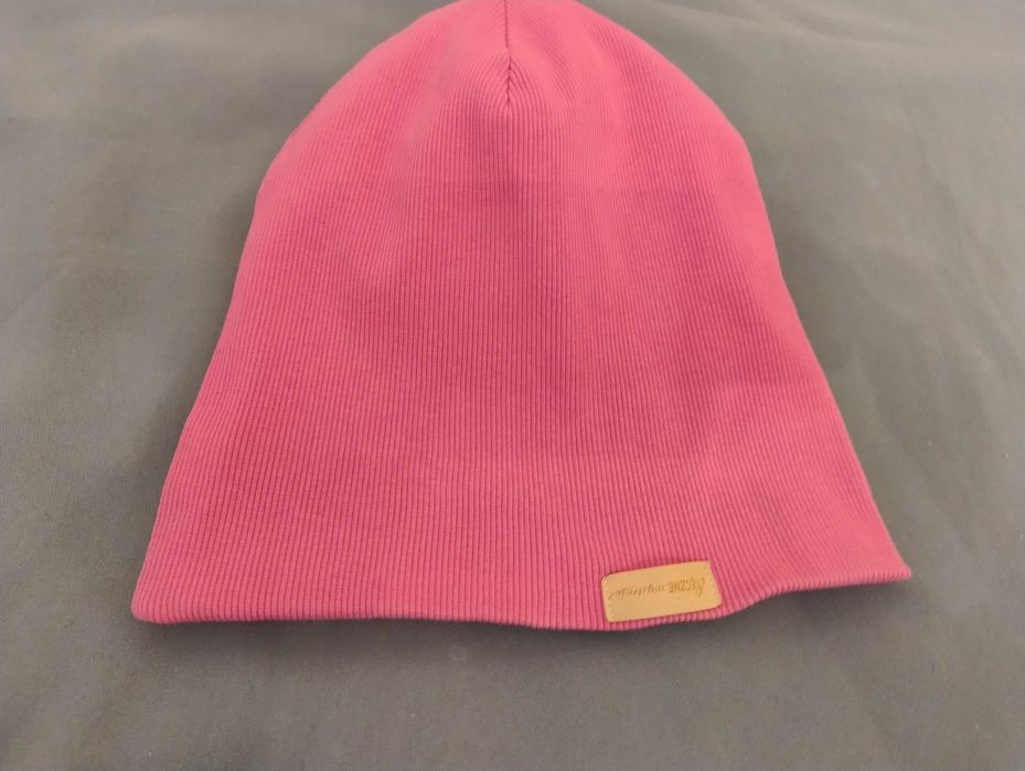 Czapka na zimę H&M One size z wełny alpaki szara Volan na polarze acry