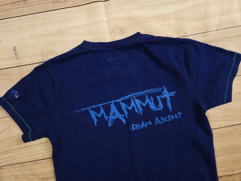 MAMMUT Urban Ascent Koszulka T-Shirt Granatowa Logo r. S