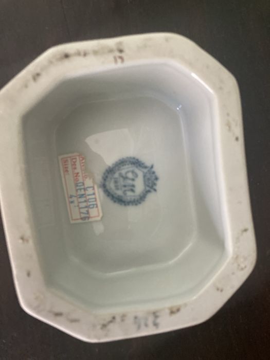 Pote e Saleiro Chineses Folha de Tabaco