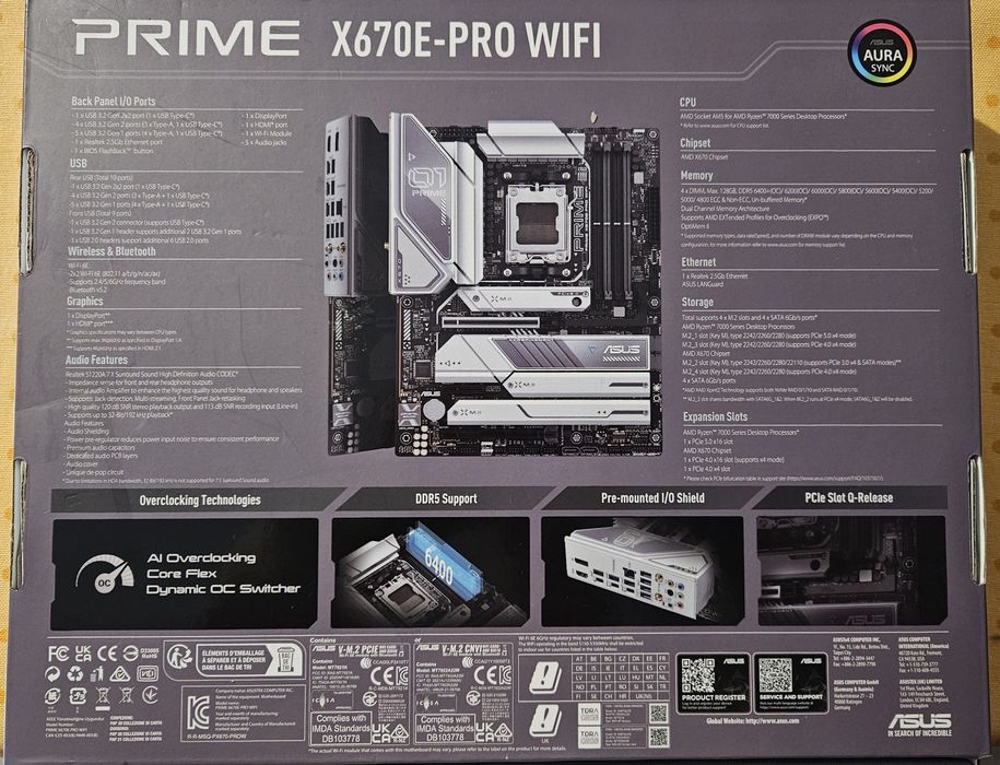 Motherboard ASUS PRIME X670E - PRO WIFI (AM5)