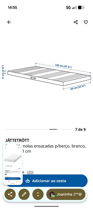 Berço Stuva + Colchão JATTETROTT