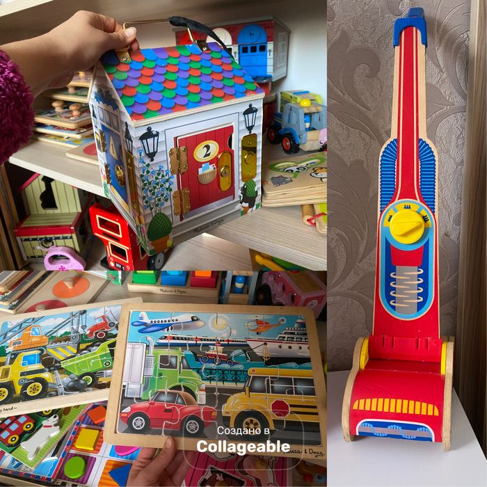 Будинок та пазли ,дерево Melissa & Doug