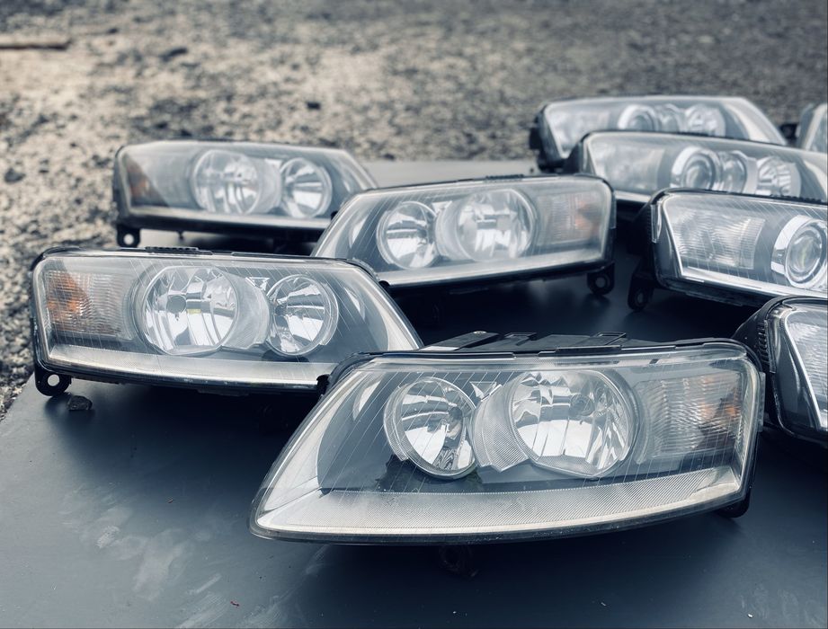Фара Audi a6 c6 дорест галоген ксенон лінзовані фари ауді а6 с6