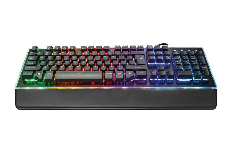 МЕТАЛ мембранна крута ІГРОВА клавіатура з режимами підсвітка RGB украї