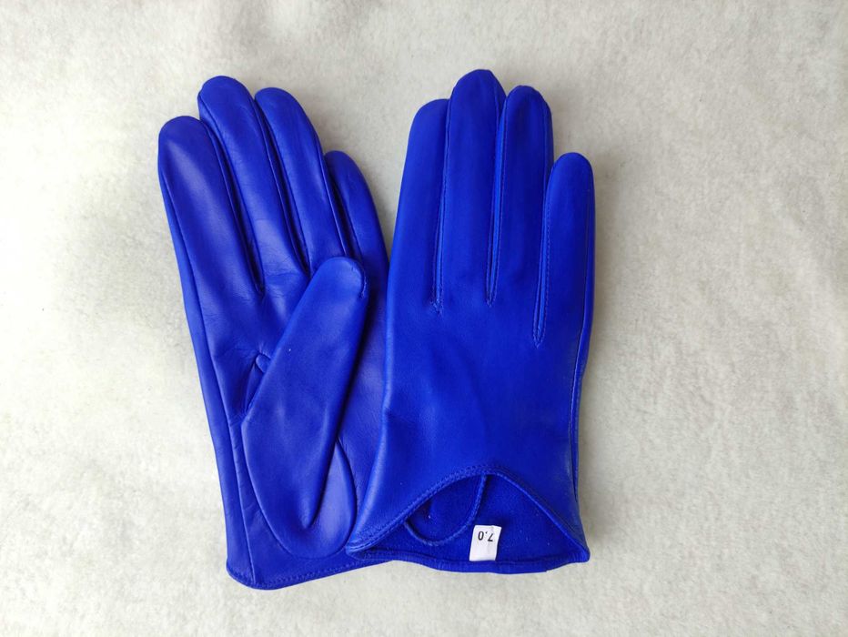 Рукавички жіночі шкіряні Імідж-Галант без підкладки 377 мод роял