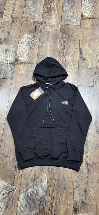 Czarna bluza dresowa męska unisex kangurka kaptur bawełna klasyk  M
