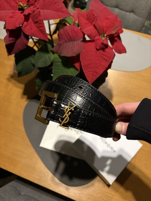 Czarny Damski Pasek YSL (Yves Saint Laurent)