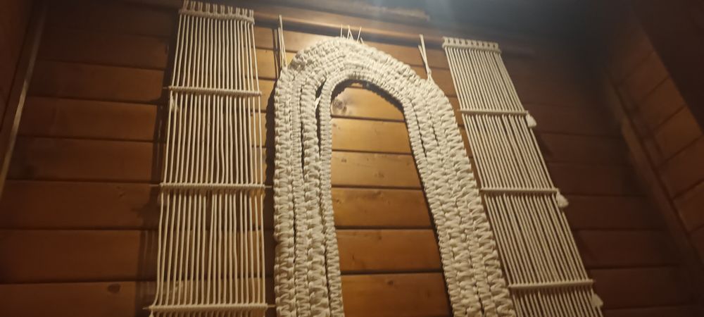 Painel decorativo em Macramé