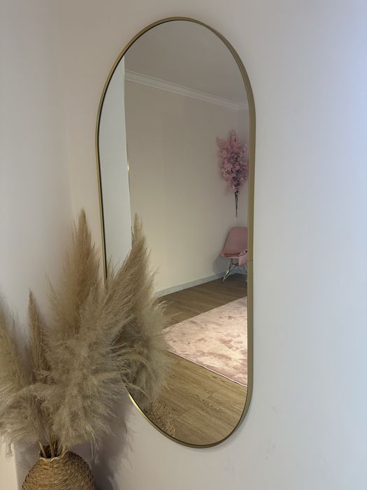 Espelho ikea LINDBYN dourado