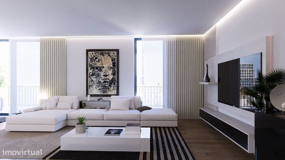 T2 Portimão Novo 2 frentes, varanda e terraço 2 lugares de garagem