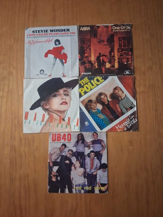Vinil singles antigos anos 80