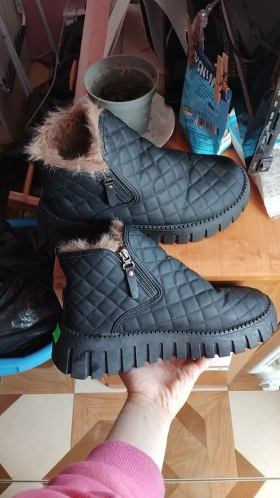 Buty damskie z futerkiem