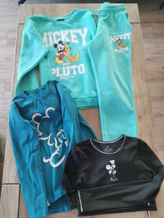 Paka zestaw ubrań dziewczynka 146