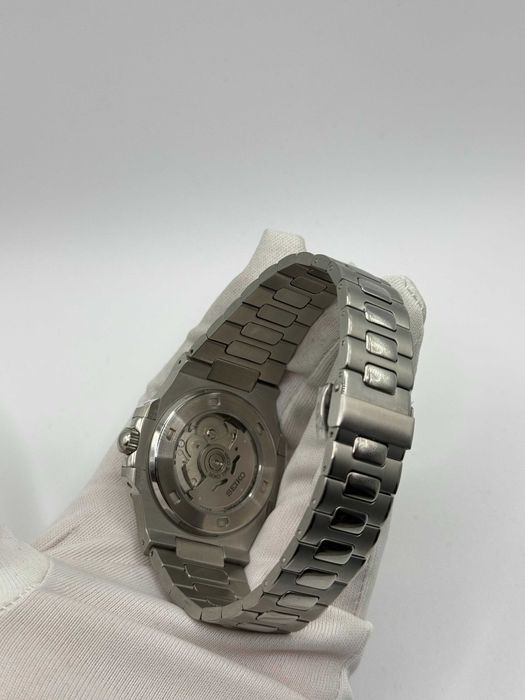 Zegarek Seiko Mod Nautilus Silver Deep Blue