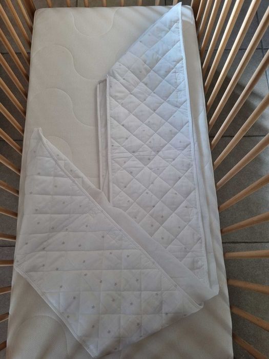 Berço + colchão + forra do colchão + protetor do berço - Tudo IKEA