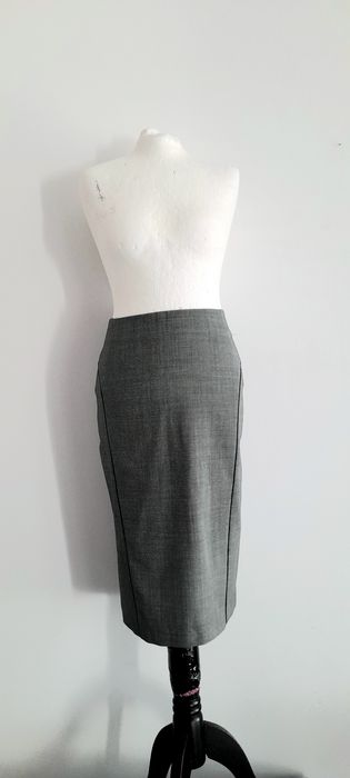 NOWA Wełniana długa midi spódnica wełna jesień zima 36 s 34 xs święta