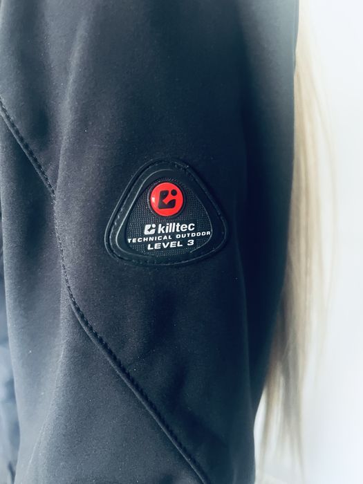 Killtec płaszcz Softshell czarny damski 36 S widoodporny