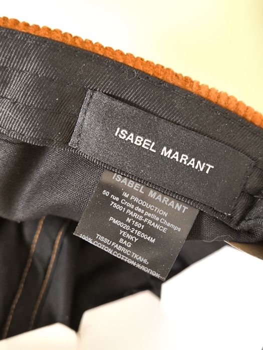 ISABEL MARANT кепка вельветова бейсболка